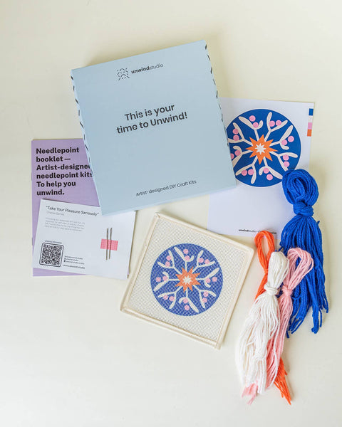 Mistletoe Star Needlepoint Ornament Kit