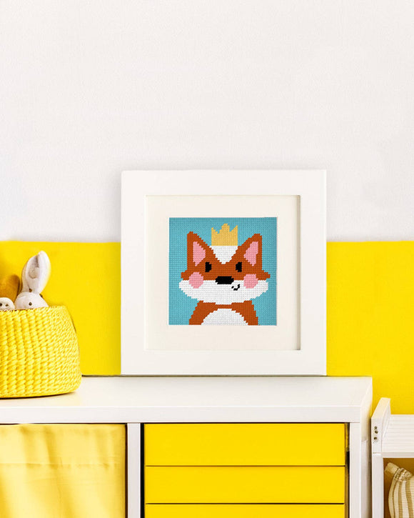 Florence, the Fox - Needlepoint Kit for Kids