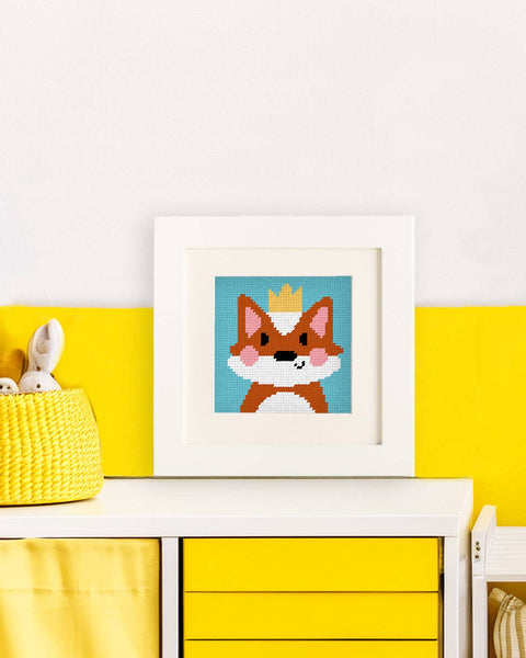 Florence, the Fox - Needlepoint Kit for Kids