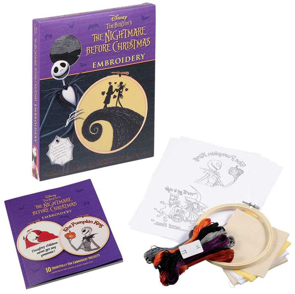 Disney Tim Burton's The Nightmare Before Christmas Embroidery by Deborah Wilding: Kit