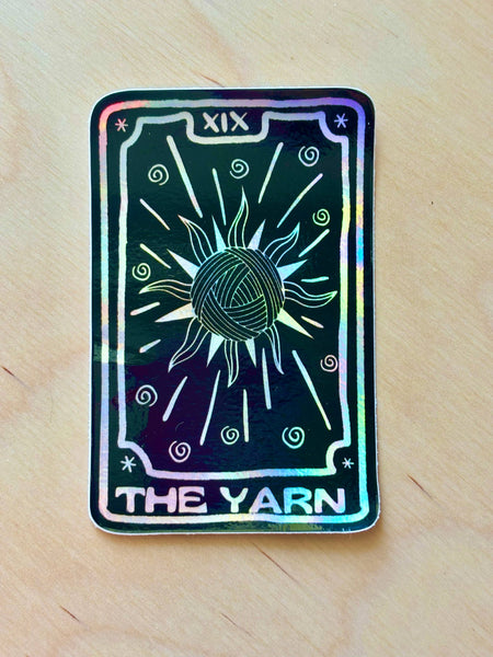 HOLO Yarn Tarot Card Sticker
