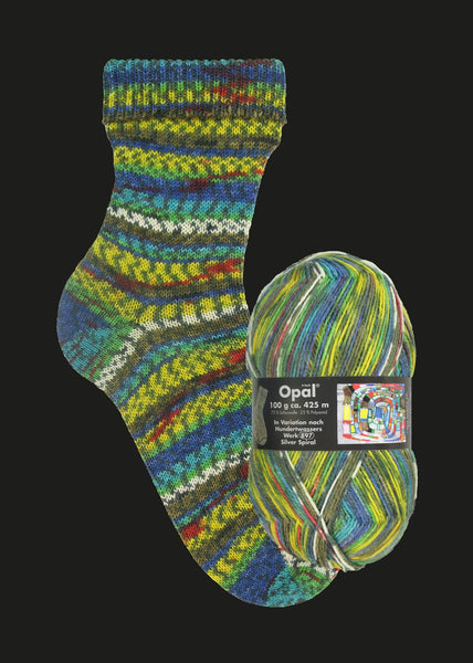 OPAL sock yarn after Hundertwasser
