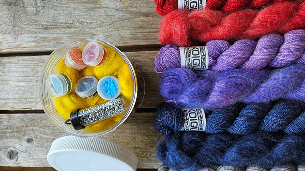 Painting with Beads Scarf Kit