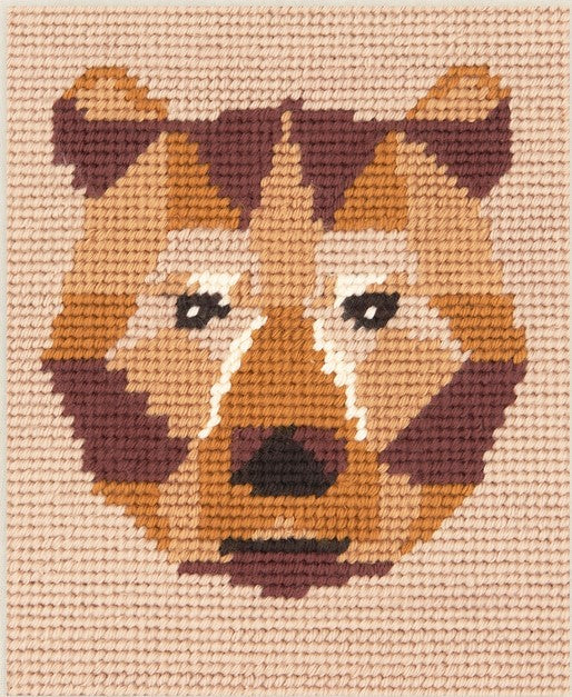 Geo Bear Needlepoint Kit - DMC