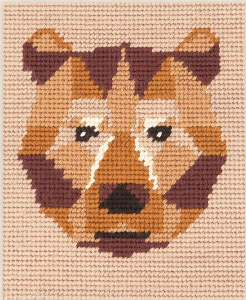 Geo Bear Needlepoint Kit - DMC