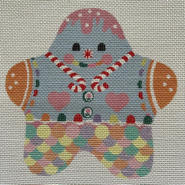 Gingerbread Snowman Star Ornament