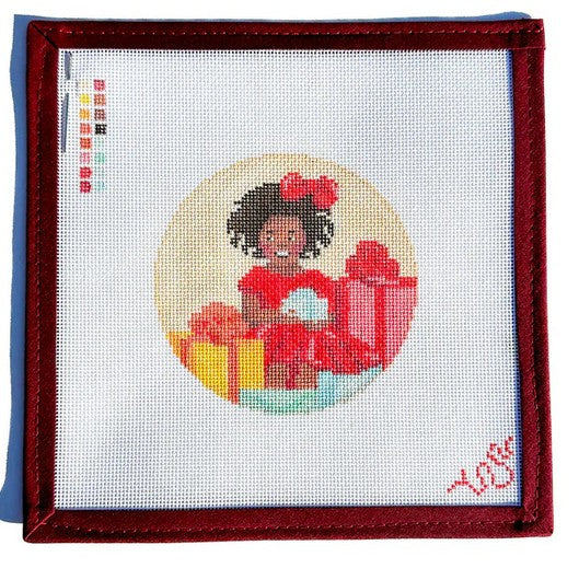 SBS227 Christmas Girl with Presents