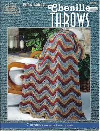 Knit & Crochet Chenillle Throws (American School of Needlework 1269)