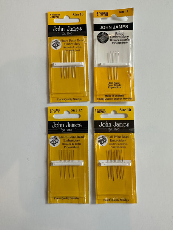 John James Short Beading Needles
