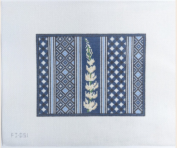 Lupine Clutch - Patchwork/Blue