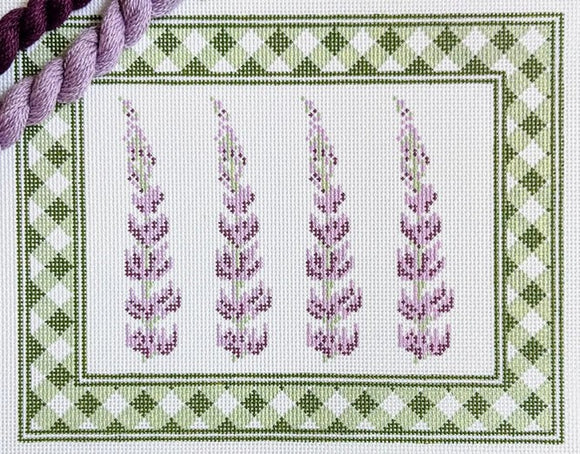 Lupine Sign (gingham border) [FI-024-B]