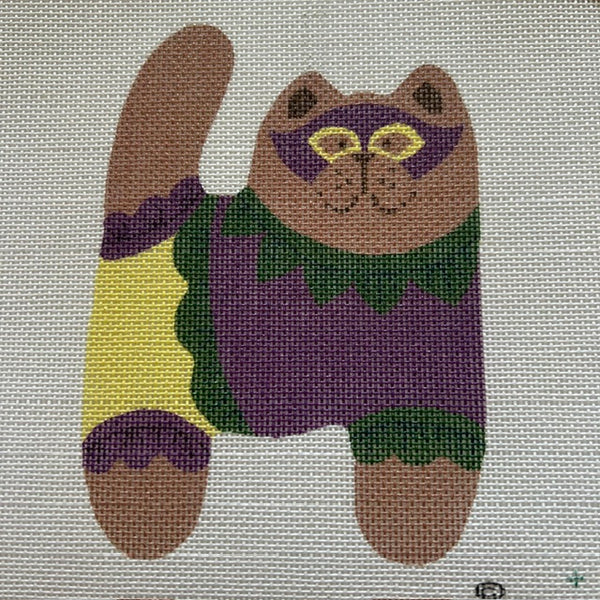 Mardi Gras Cat Ornament