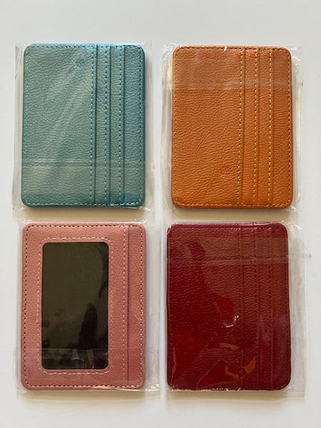Mini Leather Credit Card Wallet (self finishing)