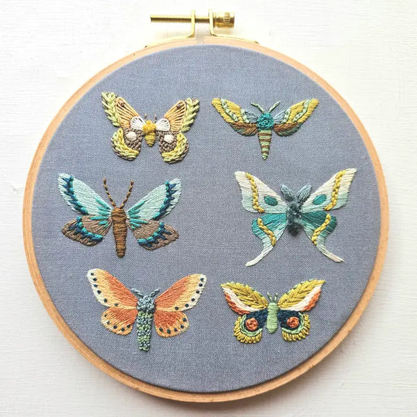 Jessica Long Moth Sampler Emboidery Kit