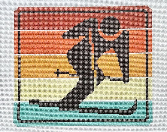 Multi Color Skier Large