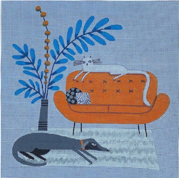 Orange Sofa (M-2152)