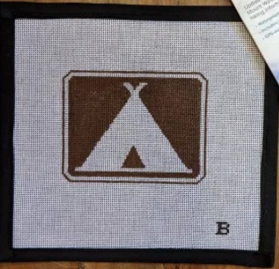 Outdoor Sign Coaster - Camping
