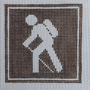 Outdoor Sign Coaster - Hiker
