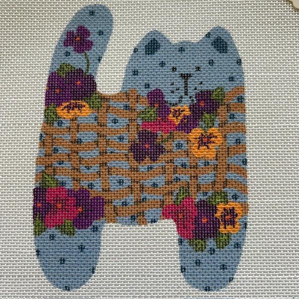 Pansy Cat Ornament