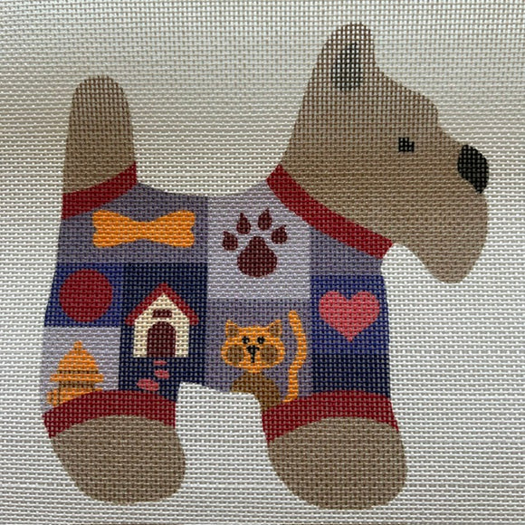 Patches Dog Ornament