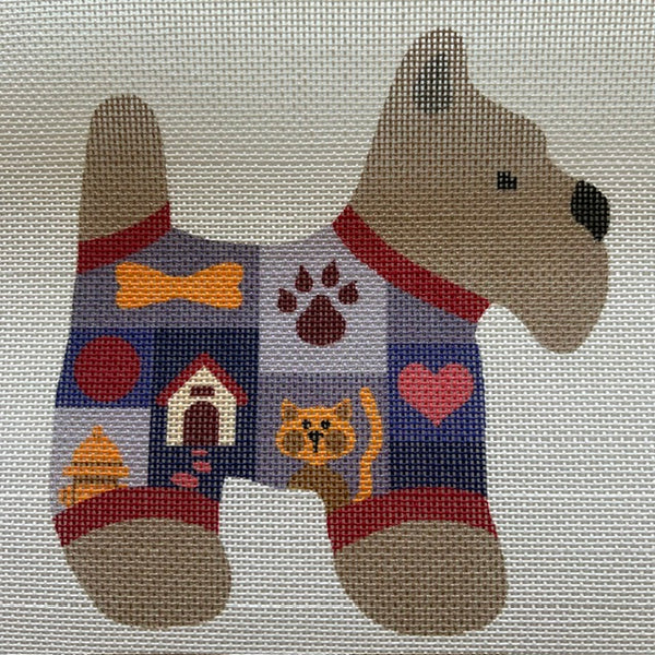 Patches Dog Ornament