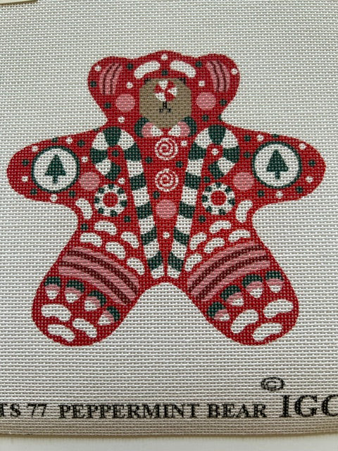 Peppermint Bear Ornament