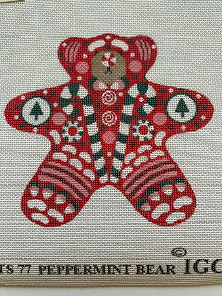Peppermint Bear Ornament