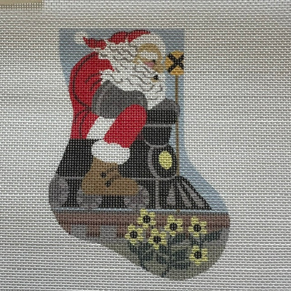 Railroad Santa Mini Stocking