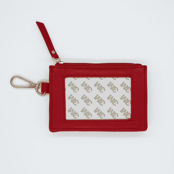 Planet Earth Self-Finishing Leather Zip Coin Holder