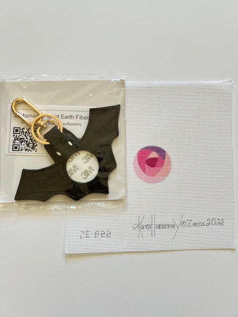 Planet Earth Self Finishing Leather Bat Key Fob