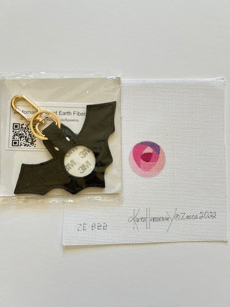 Planet Earth Self Finishing Leather Bat Key Fob