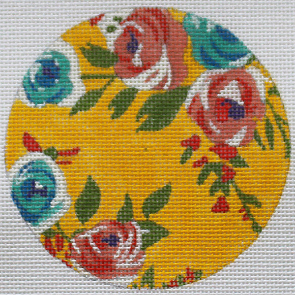 Roses on Yellow Ornament (PLD-SH-1822)