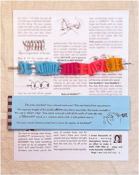The Shirret Needle (Crochet hook with a wiggle)