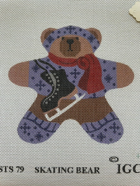 Skating Bear Ornament