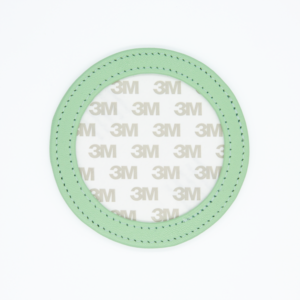 Planet Earth Self-Finishing Round Leather Magnet