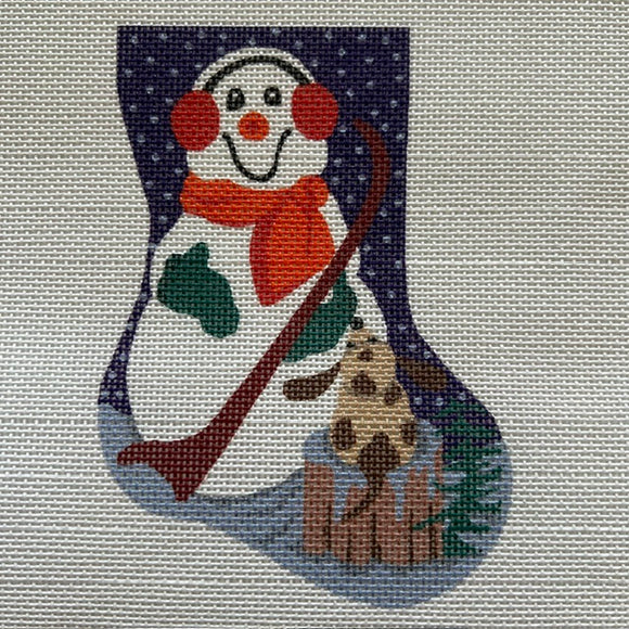 Snow Sled Mini Stocking