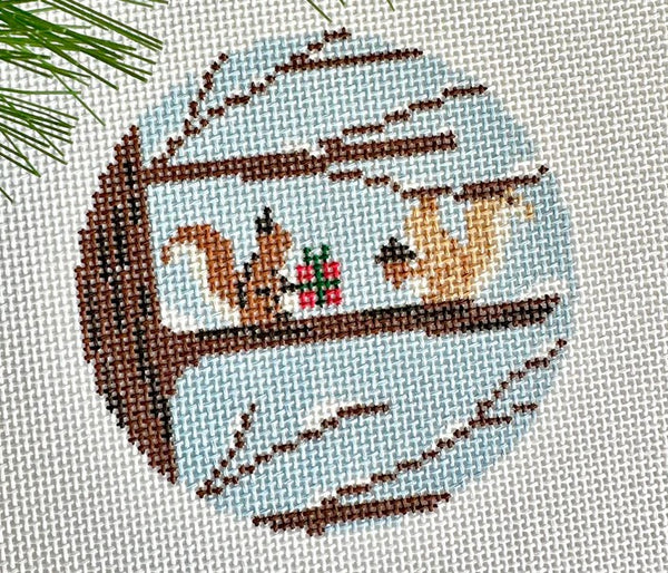 Squirrely Gift Exchange Ornament (FI-065)