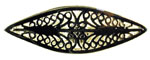 Lacis Silver Filigree Tatting Shuttle (2.4" Silver plated brass)