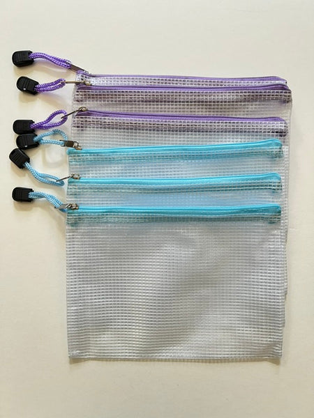 Vinyl Zippered Project Bags