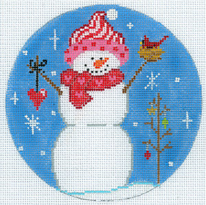 Snowman with Cardinal (XO-186a)