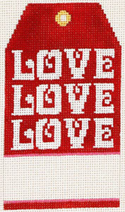 Gift Tag - Love Love Love (XO-198e)