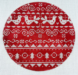 Sweater Weather - Red and White Birds (XO-260b)