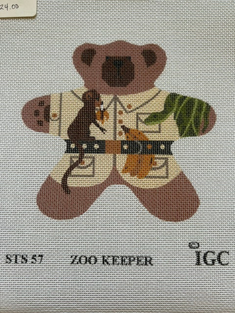 Zoo Keeper Bear Ornament