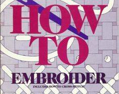 How to Embroider (white cover)