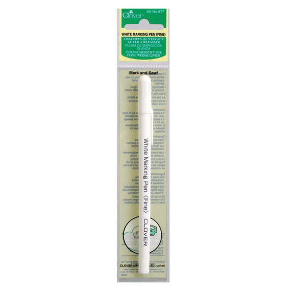 Clover White Marking Pen (Fine)