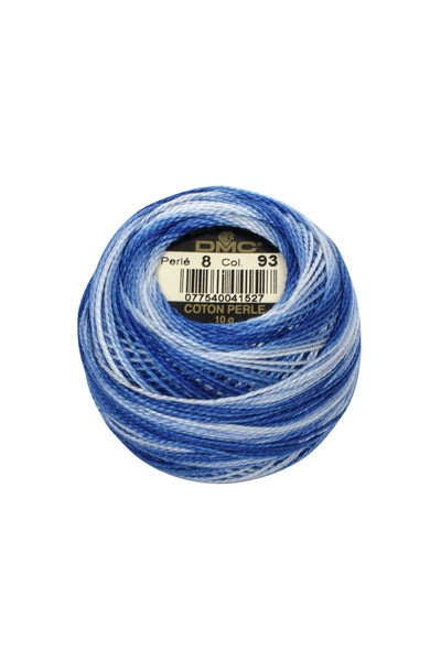 DMC Pearl / Perle Cotton Thread Balls Size 8 Dark Navy Blue 823