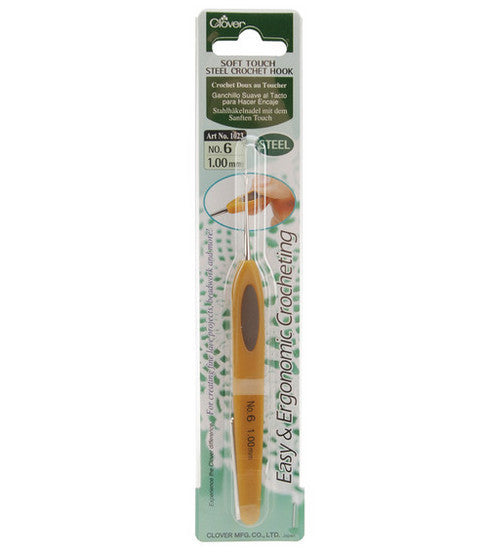 Clover Soft Touch Steel Crochet Hook