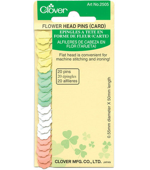 Clover Flower Head Pins (Card)