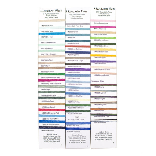 Mandarin Floss* (Color # 800 - 871)