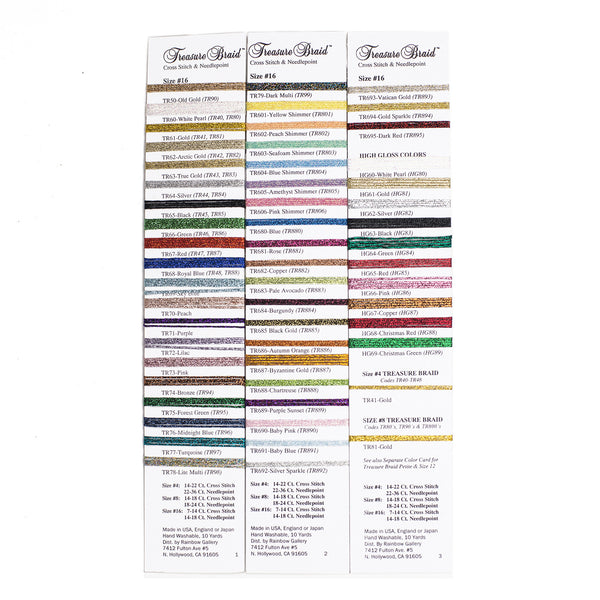 Treasure Braid Size 16*